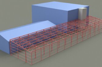 Пристрой из металлоконструкций